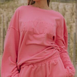 Daily Drills Pink Sweatshirt tags on